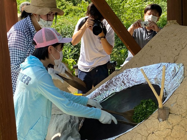 お茶を作って飲んでみよう！「親子で釜炒り茶体験イベント」