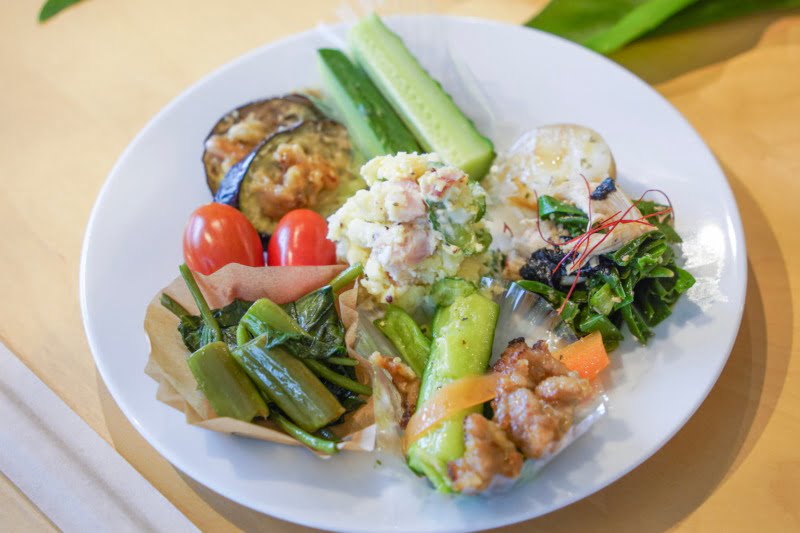 恵良農園の野菜の料理