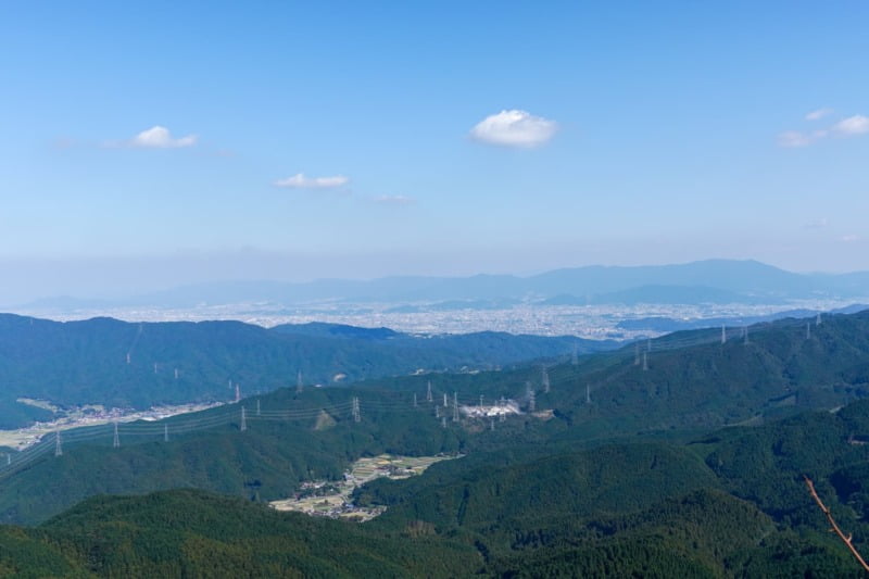 頂上からの景色